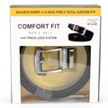 Leather Impressions Comfort Fit Track Belt Adjustable for Custom Waistline 28 to 48 Inch - Black BL188BK